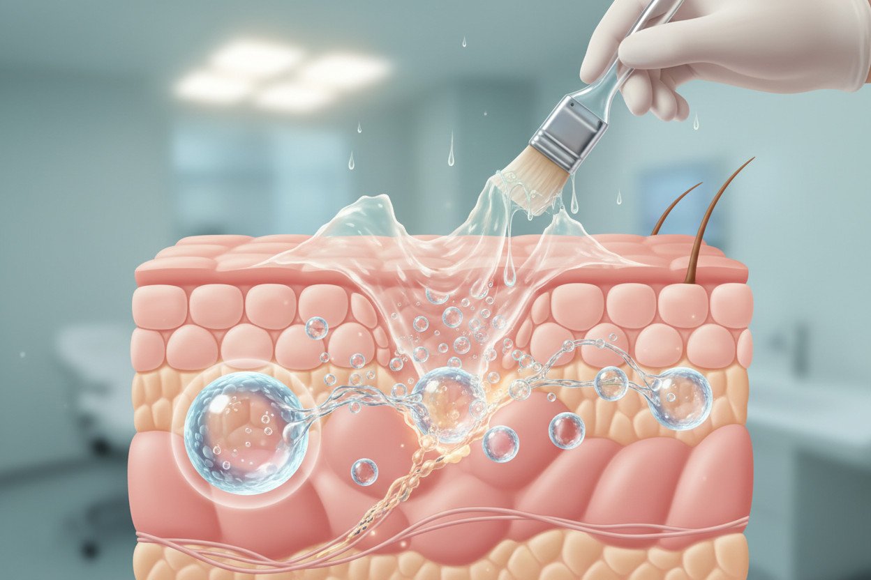 Jak działa złuszczanie skóry kwasami chemicznymi