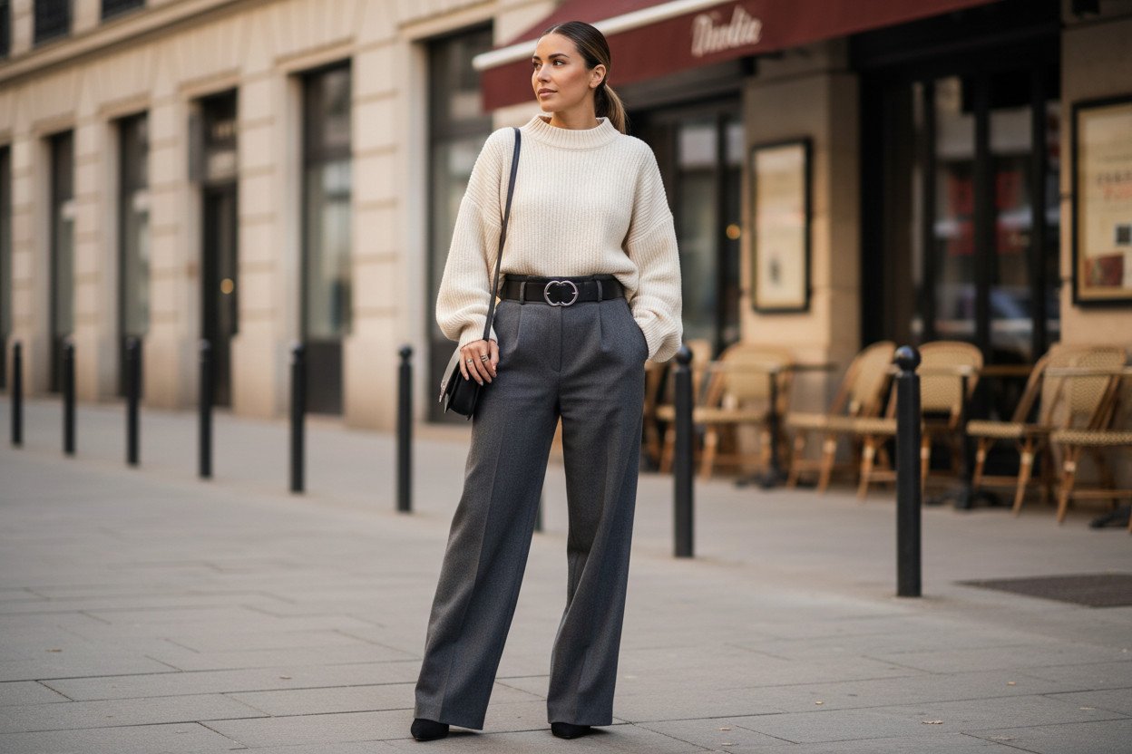 Jak nosić oversize przy niskim wzroście bez efektu skrócenia nóg