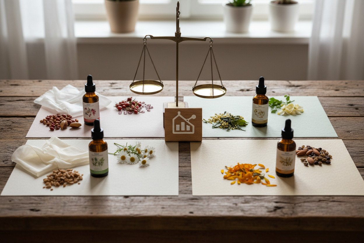 Tabela dopasowania — olej do każdego typu skóry